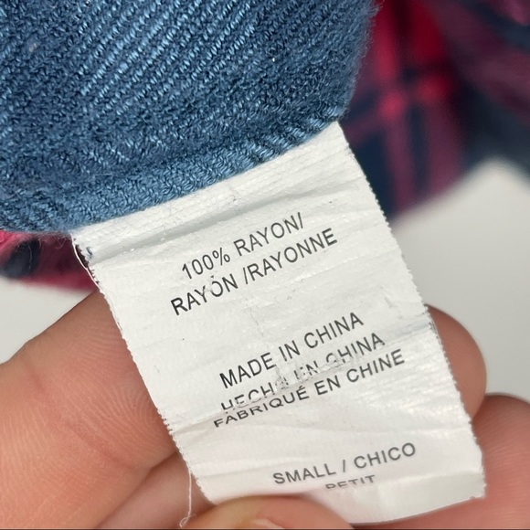 RAILS Blue & Pink Hunter Plaid Button Down Shirt - Picture 7 of 7